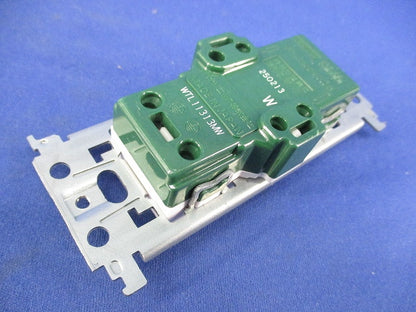 埋込アースターミナル付接地コンセント(金属枠付)(マットホワイト) WTL11313MW