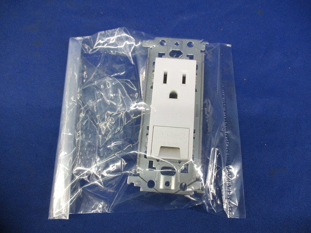 埋込アースターミナル付接地コンセント(金属枠付)(マットホワイト) WTL11313MW