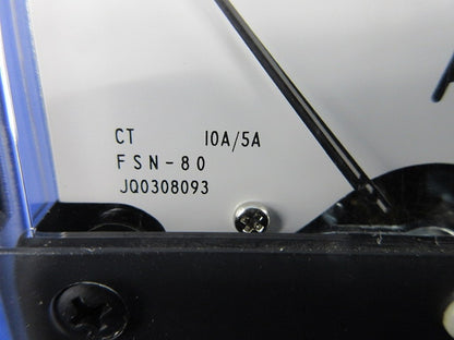 交流電流計 10A/5A FSN-80