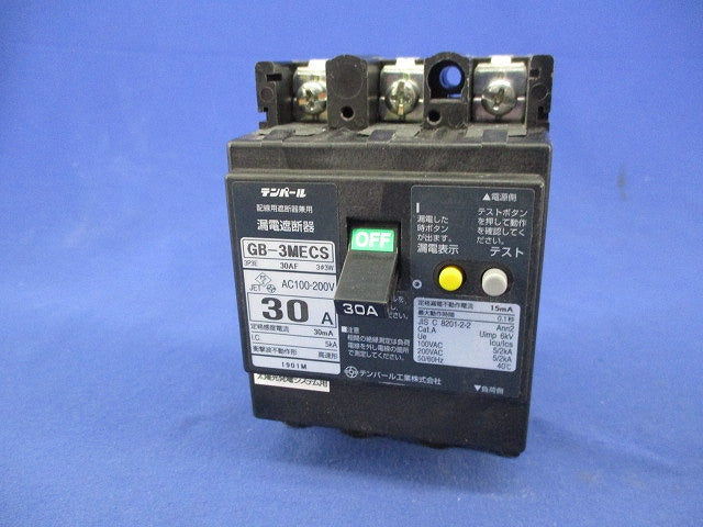 漏電遮断器3P3E30A GB-3MECS