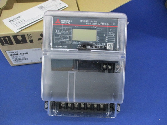 電子式電力量計3P3W200V5A50Hz M2PM-S34R