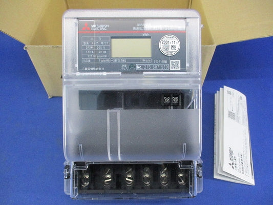 電子式電力量計3P3W200V120A50Hz M2PM-S34R