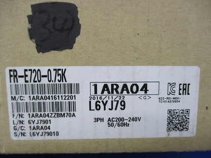 インバータ FR-E720-0.75K