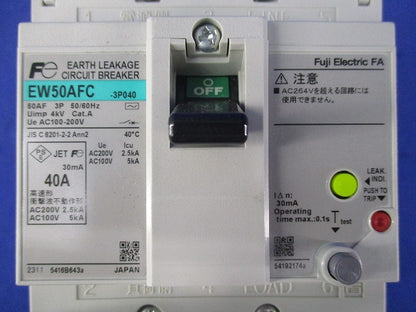 サーキットブレーカ3P40A EW50AFC