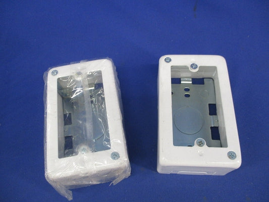 メタルモール 1コ用スイッチボックス(2個入)(ホワイト)National DZB271W