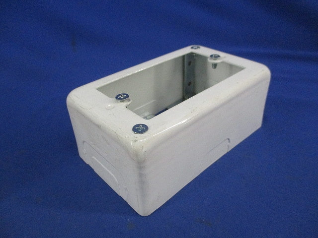 メタルモール 1コ用スイッチボックス(2個入)(ホワイト)National DZB271W