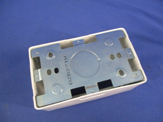 メタルモール 1コ用スイッチボックス(2個入)(ホワイト)National DZB271W