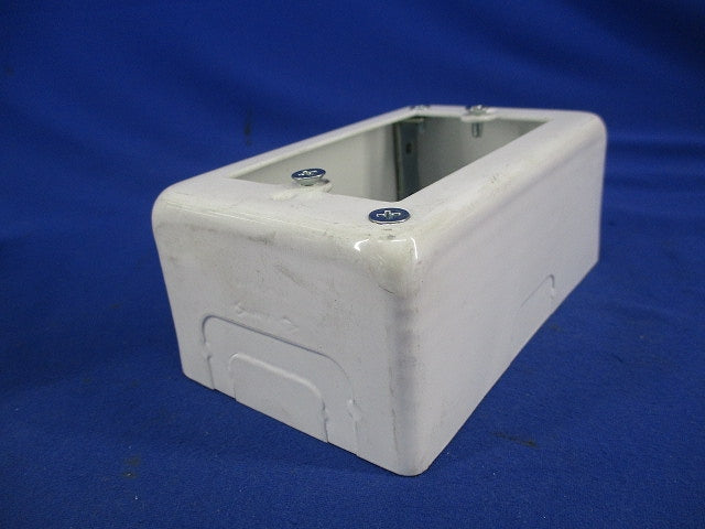 メタルモール 1コ用スイッチボックス(2個入)(ホワイト)National DZB271W