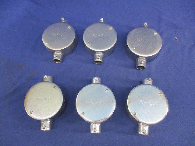 ねじなし丸型露出ボックス(6個入) NM19SS