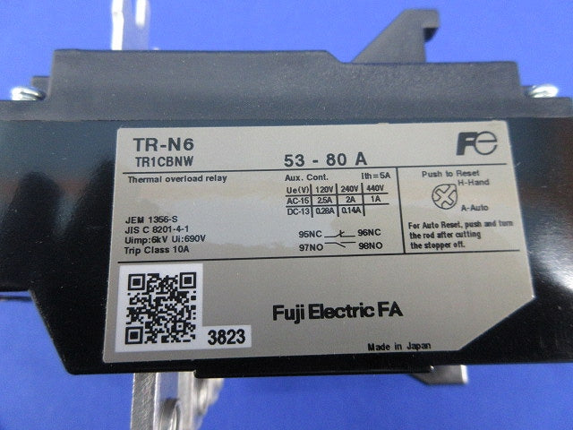 ターミナルオーバーロードリレー53-80A TR-N6