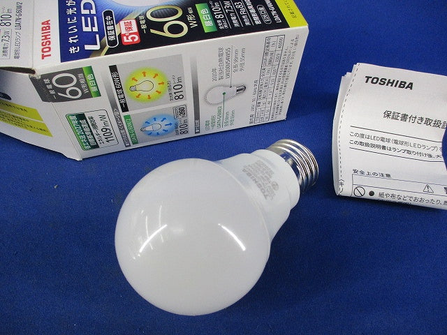 LED電球 一般電球形 (昼白色) E26口金 LDA7N-G/60W/2