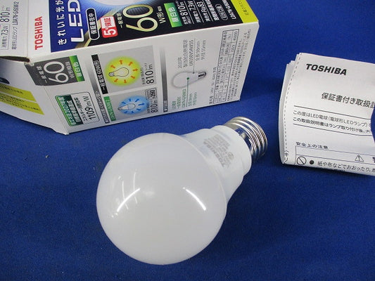 LED電球 一般電球形 (昼白色) E26口金 LDA7N-G/60W/2
