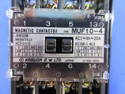 標準形電磁開閉器 (ケース付) MUF10-4H