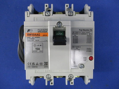 漏電アラーム遮断器 3P15A MAXAC440V BW50AAG3P15A
