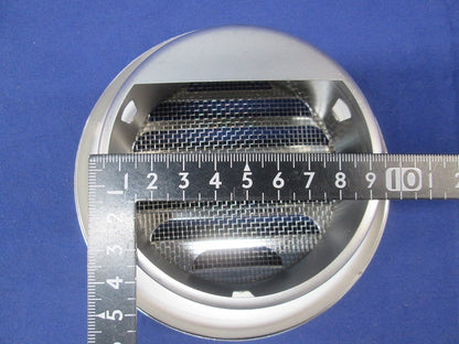 ステンレス丸型ガラリφ100 UK-SGN100S-DK