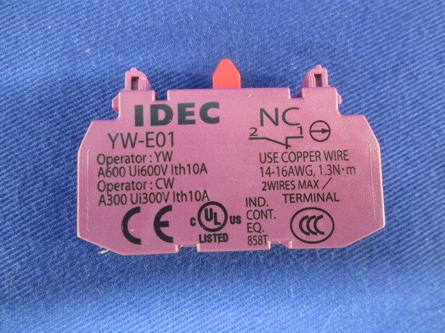 φ22 セレクタスイッチ・コンタクトブロック セット CW1S-2E11-+ YW-E10R-+ YW-E01