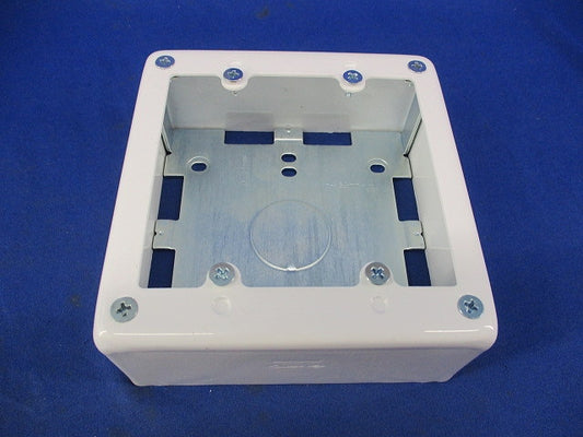 メタルモール 2コ用スイッチボックス 深型(ホワイト)National DZB276W