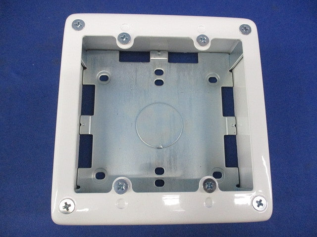 メタルモール 2コ用スイッチボックス 深型(ホワイト)National DZB276W