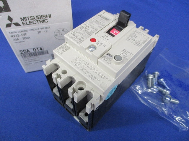 漏電遮断器 3P20A30mA 100-440VAC NV32-SVF3P20A