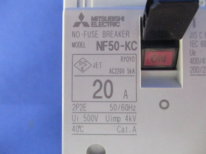 ノーヒューズブレーカ 2P20A NF50-KC2P20A