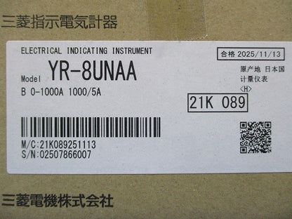 指示電気計器 B 0-1000A 1000/5A YR-8UNAAB0-1000A1000/5A