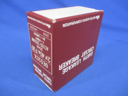 漏電ブレーカ 2P40AF30 30ｍA AC100-200V両用 GE52CX2P40AF30