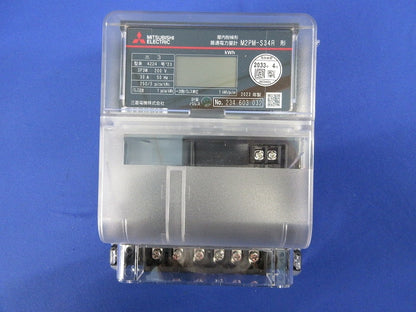 電子式電力量計3P3W200V30A50Hz(箱違い) M2PM-S34R