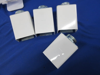メタルモール付属品 フラットエルボセット(混在8個入)(ホワイト)National DZC320W他