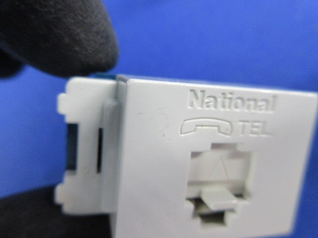 テレホンモジュラジャック6極4心(6個入)(ホワイト)National WNT15649W