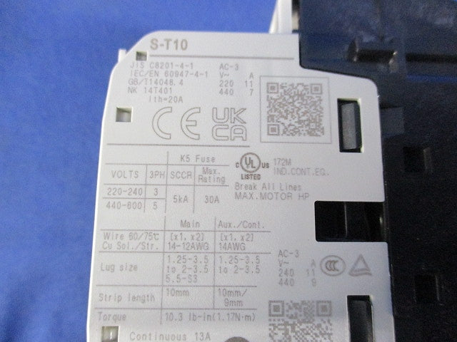電磁開閉器200V MSO-T10