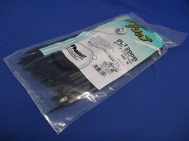 スーパーグリップ 電工用 ナイロン結束バンド 5.7×211 耐候性黒 100本入 PLT200B-100