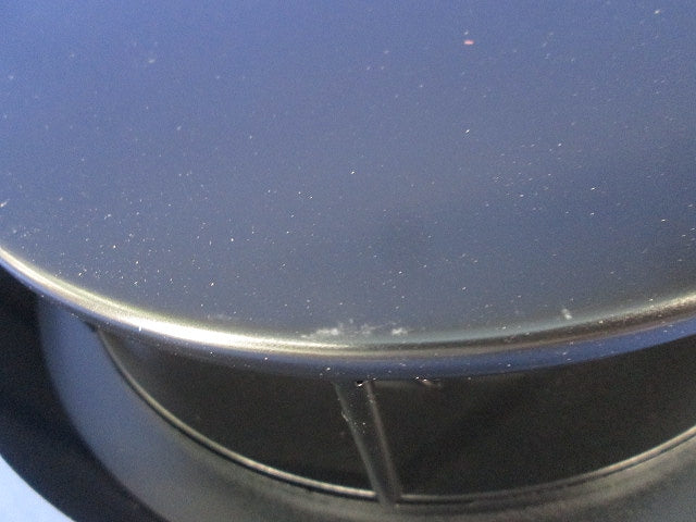 φ150 ステンレス製換気フード 円型フラットタイプ付ガラリ(ブラック) TF-150BK