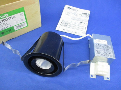 LEDダウンライト(電球色)(黒) DDL-4760YBG