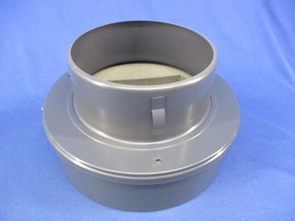 防音フード 丸型フラットフード付換気口(給気用)(アミ付)(ステンレス) PS-150FV-A10