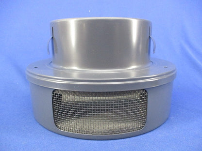 防音フード 丸型フラットフード付換気口(給気用)(アミ付)(ステンレス) PS-150FV-A10