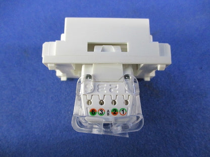 LANモジュラジャック(Cat5)(4個入)ホワイト LMJ-5ETLW