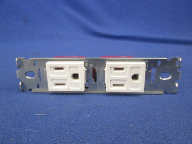 配線器具セット2口(ピュアホワイト) KAG-2509