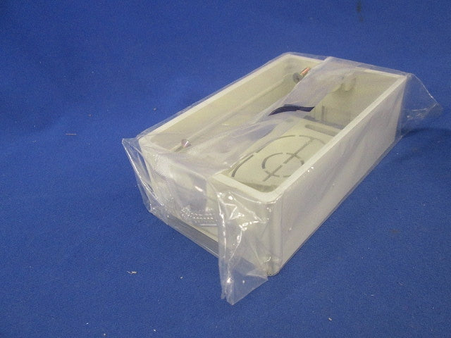 露出ボックス2個用浅型(2個入)(ミルキーホワイト) SFBA23