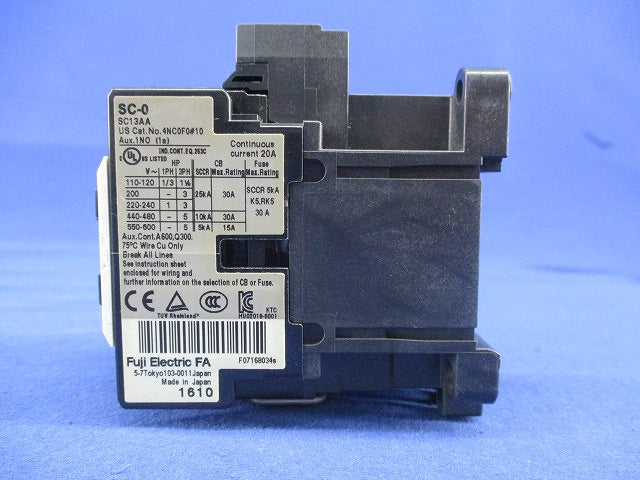 電磁接触器200V SC-0