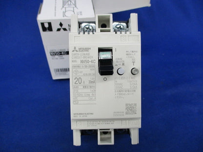 漏電遮断器2P2E20A NV50-KC