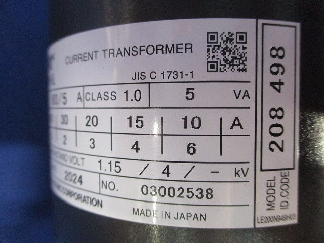 計器用変成器 60/5A CW-5L60/5A