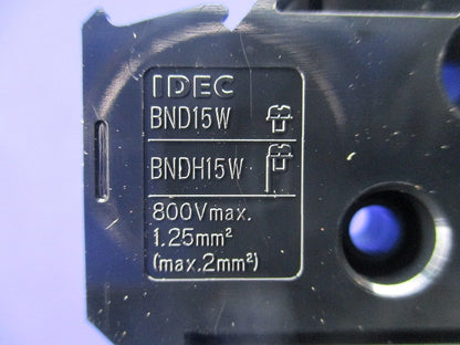レール式端子台 セルフアップ形 2段形(9個入) BND15W