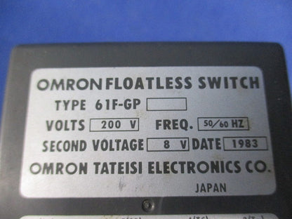 フロートなしスイッチ200V 61F-GP