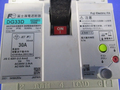 漏電遮断器3P3E30A DG33D ED3AED-030B
