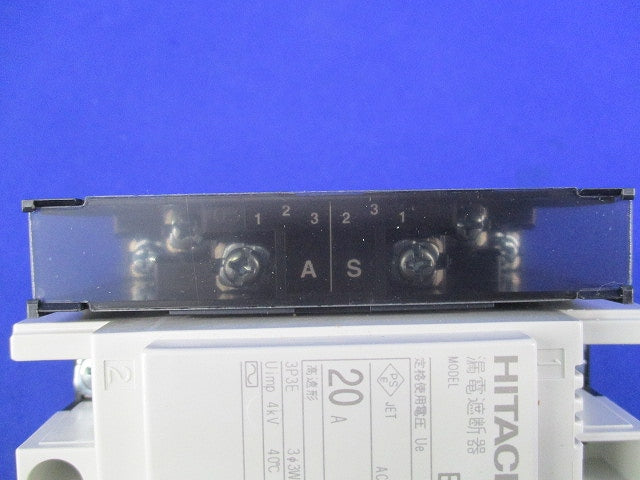 漏電遮断器 3P3E20A100mA 100-200VAC EB-50E3P20A