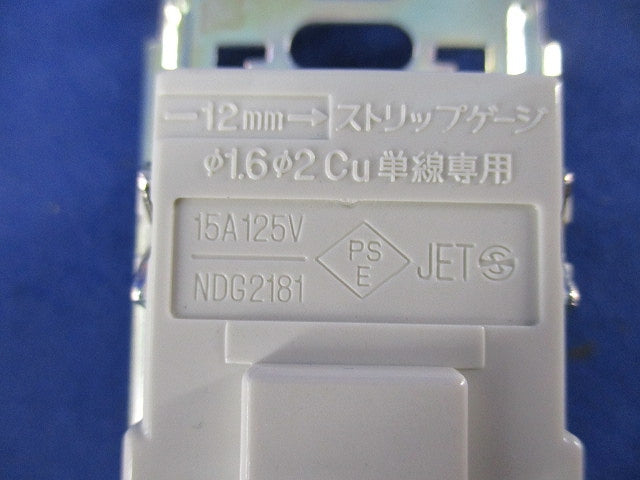 アースターミナル付コンセント(10個入)(ニューホワイト) NDG2181(WW)