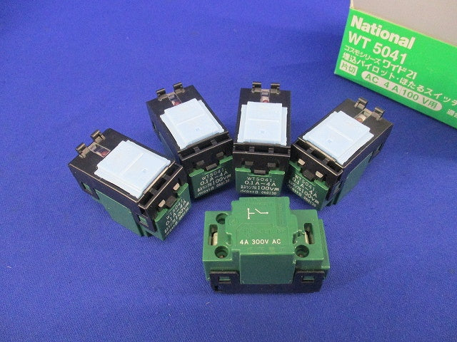 埋込パイロット・ほたるスイッチB 片切(5個入)National WT5041