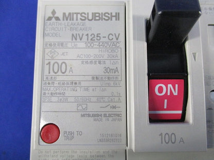 サーキットブレーカ3P3E100A NV125-CV