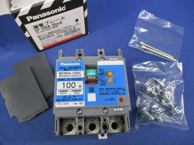 漏電ブレーカ 3P3E100A BKWA-100C BKWA31003CK