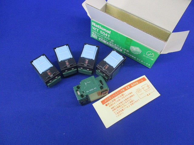 埋込パイロット・ほたるスイッチB 片切(5個入)National WT5041